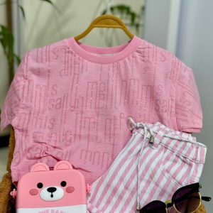 تیشرت شلوارک طرح اکلیلی