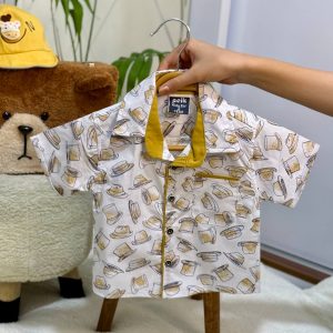 تیشرت شلوارک پسرانه طرح چاپ کلاه