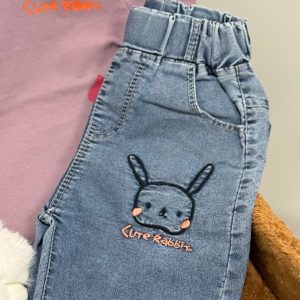 تیشرت شلوارک خرگوشی بنفش